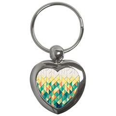 Background Geometric Triangle Key Chains (heart) 