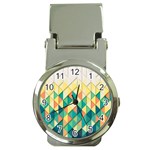 Background Geometric Triangle Money Clip Watches Front