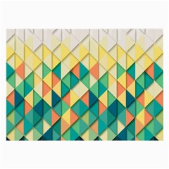 Background Geometric Triangle Large Glasses Cloth (2-side) by Nexatart