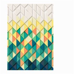 Background Geometric Triangle Small Garden Flag (two Sides) by Nexatart