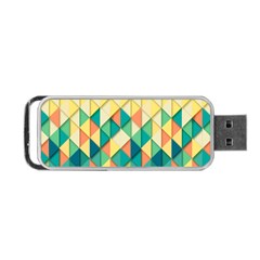 Background Geometric Triangle Portable Usb Flash (one Side) by Nexatart