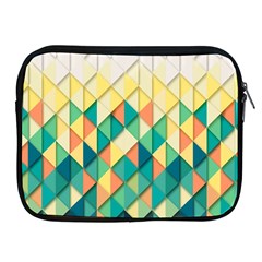 Background Geometric Triangle Apple Ipad 2/3/4 Zipper Cases by Nexatart