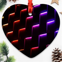 Mode Background Abstract Texture Heart Ornament (two Sides) by Nexatart