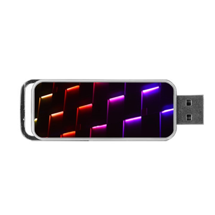 Mode Background Abstract Texture Portable USB Flash (One Side)