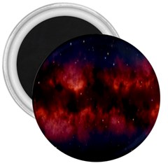 Astronomy Space Galaxy Fog 3  Magnets by Nexatart