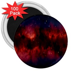 Astronomy Space Galaxy Fog 3  Magnets (100 Pack) by Nexatart