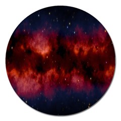 Astronomy Space Galaxy Fog Magnet 5  (round) by Nexatart