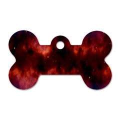 Astronomy Space Galaxy Fog Dog Tag Bone (one Side) by Nexatart