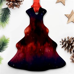 Astronomy Space Galaxy Fog Christmas Tree Ornament (two Sides) by Nexatart