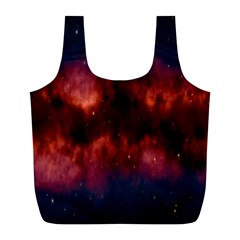 Astronomy Space Galaxy Fog Full Print Recycle Bags (l)  by Nexatart