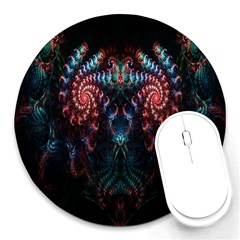 Abstract Background Texture Pattern Round Mousepads by Nexatart