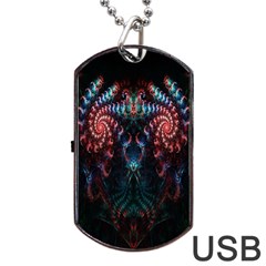 Abstract Background Texture Pattern Dog Tag Usb Flash (one Side) by Nexatart