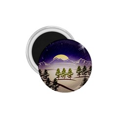 Background Christmas Snow Figure 1 75  Magnets by Nexatart