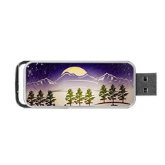 Background Christmas Snow Figure Portable USB Flash (Two Sides)