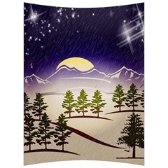 Background Christmas Snow Figure Back Support Cushion