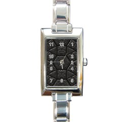 Emboss Luxury Artwork Depth Rectangle Italian Charm Watch