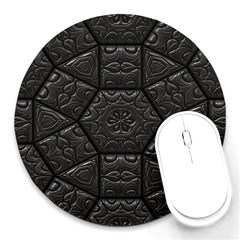 Emboss Luxury Artwork Depth Round Mousepads