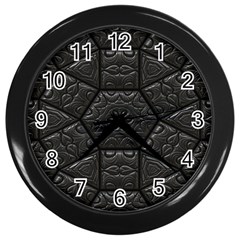 Emboss Luxury Artwork Depth Wall Clocks (Black)