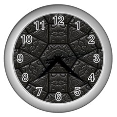 Emboss Luxury Artwork Depth Wall Clocks (Silver) 