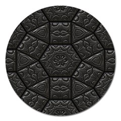 Emboss Luxury Artwork Depth Magnet 5  (round) by Nexatart