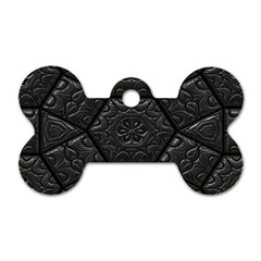 Emboss Luxury Artwork Depth Dog Tag Bone (One Side)