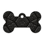 Emboss Luxury Artwork Depth Dog Tag Bone (Two Sides) Back