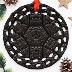 Emboss Luxury Artwork Depth Ornament (Round Filigree)