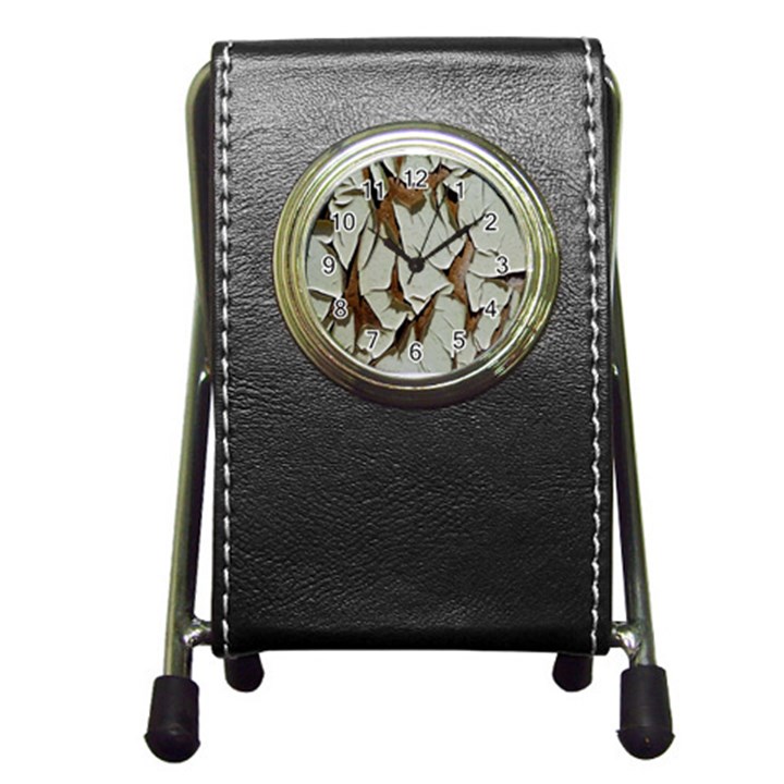 Dry Nature Pattern Background Pen Holder Desk Clocks