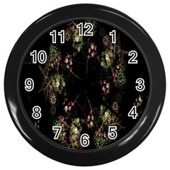 Fractal Art Digital Art Wall Clocks (Black)