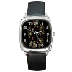 Fractal Art Digital Art Square Metal Watch