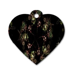 Fractal Art Digital Art Dog Tag Heart (One Side)