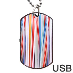 Background Decorate Colors Dog Tag Usb Flash (two Sides) by Nexatart