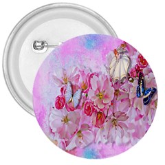 Nice Nature Flowers Plant Ornament 3  Buttons by Nexatart