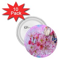 Nice Nature Flowers Plant Ornament 1 75  Buttons (10 Pack) by Nexatart