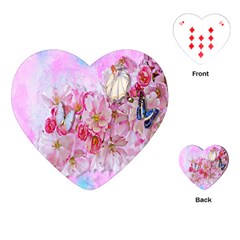 Nice Nature Flowers Plant Ornament Playing Cards (heart)  by Nexatart