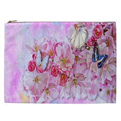 Nice Nature Flowers Plant Ornament Cosmetic Bag (xxl)  by Nexatart