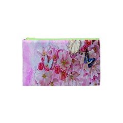 Nice Nature Flowers Plant Ornament Cosmetic Bag (xs) by Nexatart