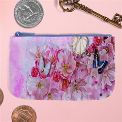 Nice Nature Flowers Plant Ornament Large Coin Purse by Nexatart