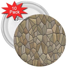 Tile Steinplatte Texture 3  Buttons (10 Pack) 