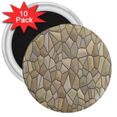 Tile Steinplatte Texture 3  Magnets (10 Pack)  by Nexatart