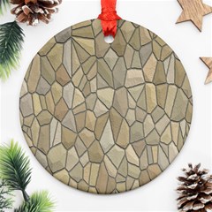 Tile Steinplatte Texture Round Ornament (two Sides) by Nexatart