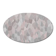 Pattern Mosaic Form Geometric Oval Magnet by Nexatart