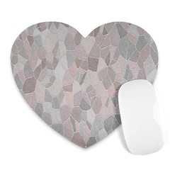 Pattern Mosaic Form Geometric Heart Mousepads by Nexatart