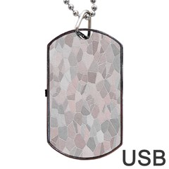 Pattern Mosaic Form Geometric Dog Tag Usb Flash (two Sides) by Nexatart