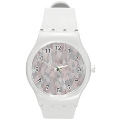 Pattern Mosaic Form Geometric Round Plastic Sport Watch (m) by Nexatart