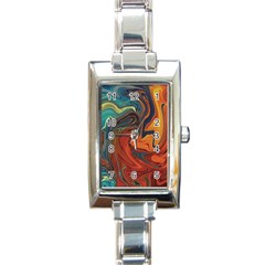 Creativity Abstract Art Rectangle Italian Charm Watch by Nexatart