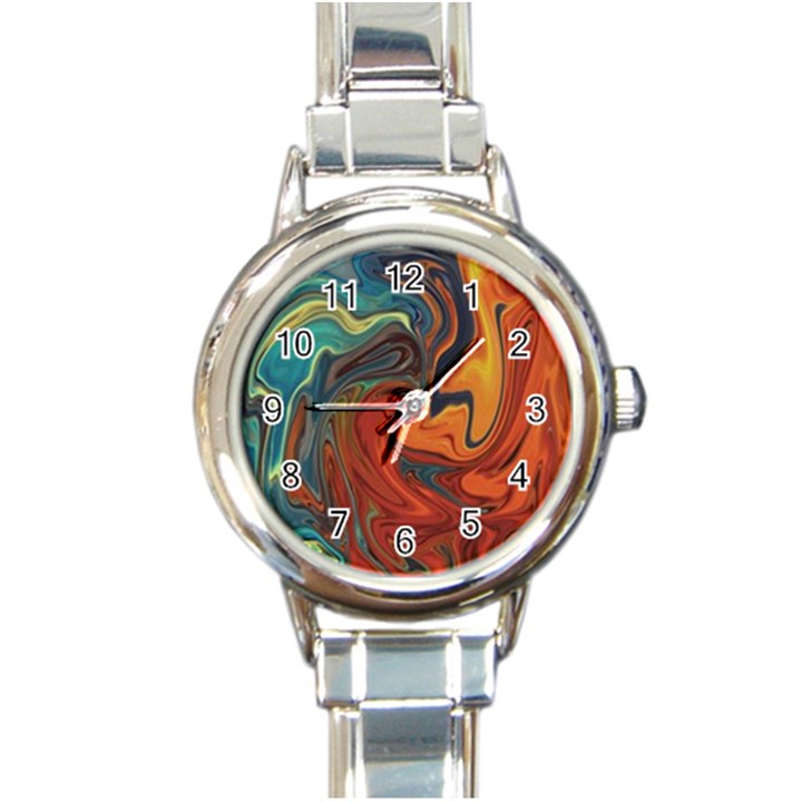 Creativity Abstract Art Round Italian Charm Watch