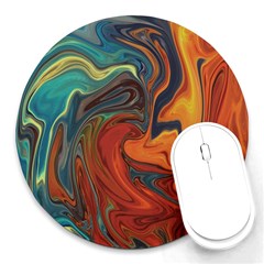 Creativity Abstract Art Round Mousepads by Nexatart