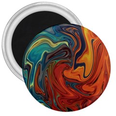 Creativity Abstract Art 3  Magnets by Nexatart