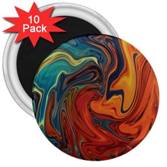 Creativity Abstract Art 3  Magnets (10 Pack)  by Nexatart